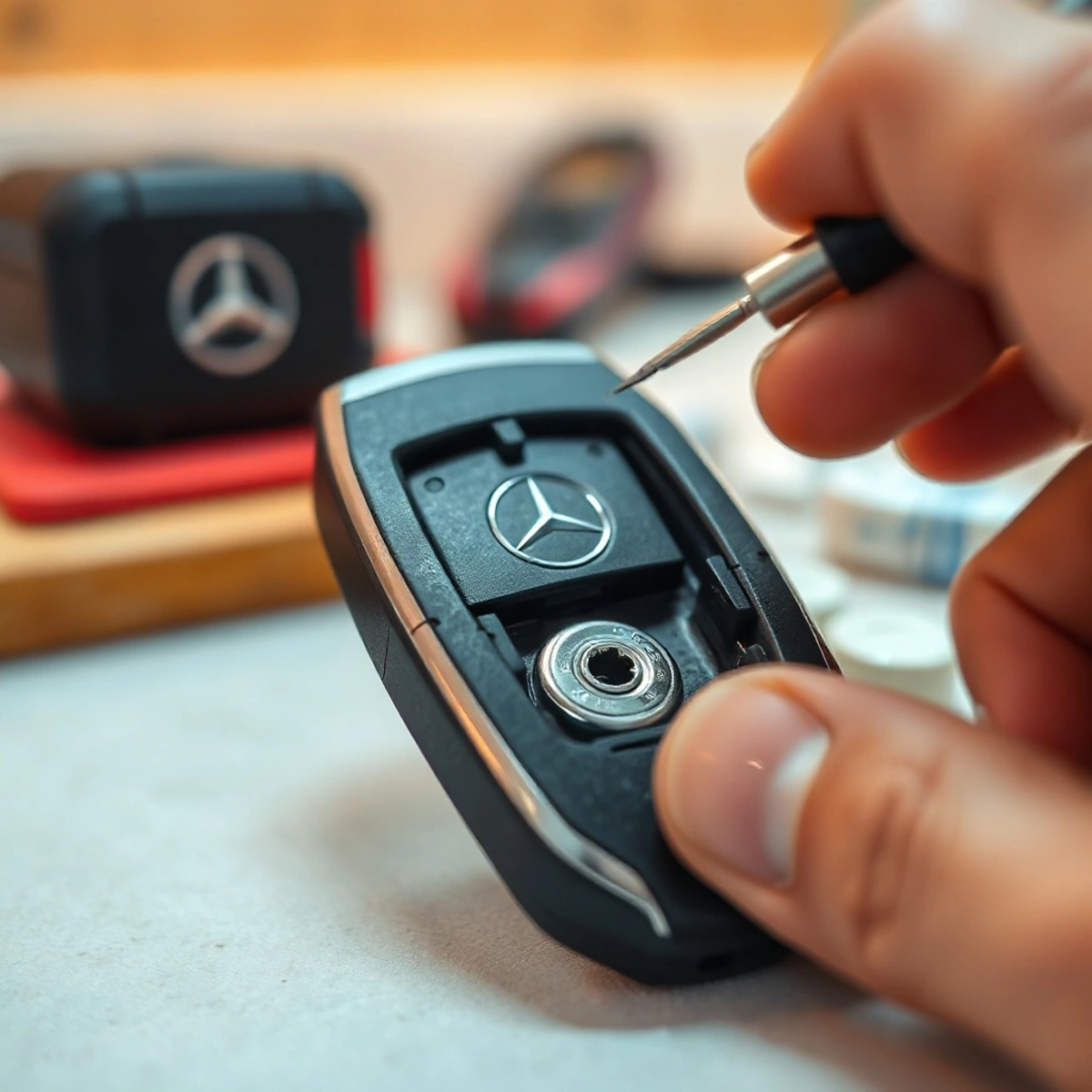 Как поменять батарейку в ключе Mercedes «рыбка»: пошаговая инструкция