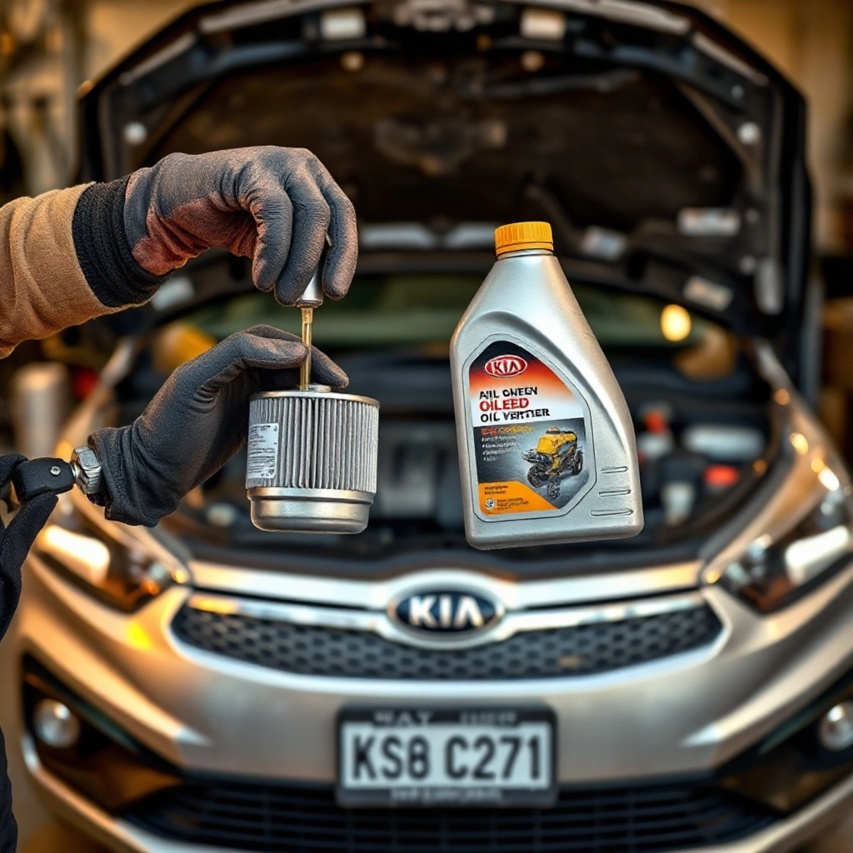 Замена масла Kia Ceed ED: полная инструкция для двигателей 1.6