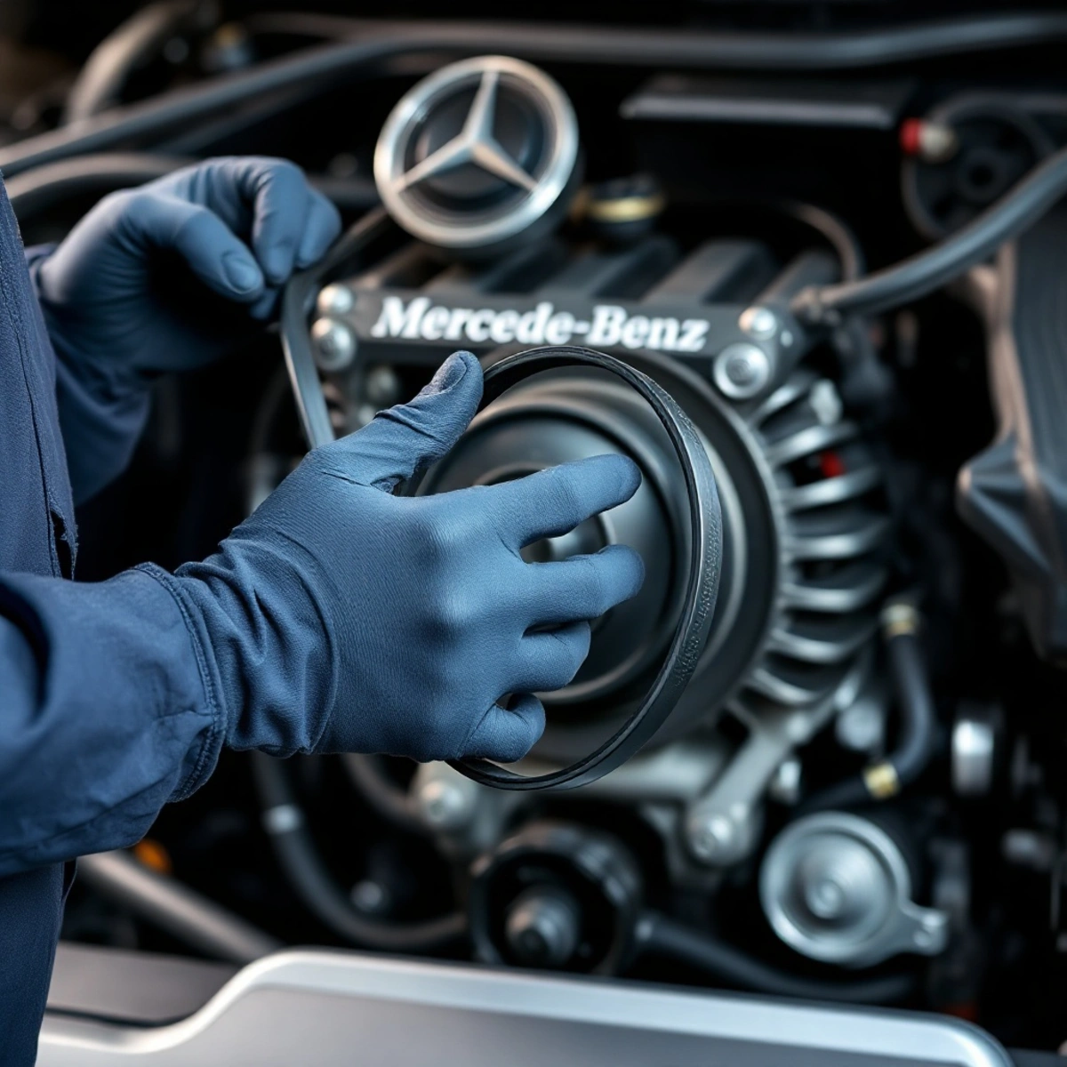 Замена ремня генератора Mercedes: пошаговая инструкция и типичные ошибки